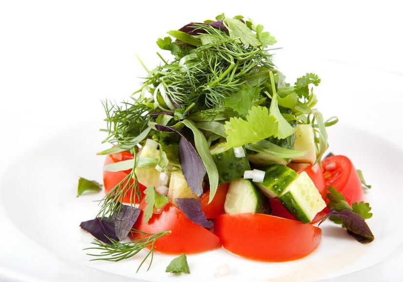 سالاد سبزیجات برای رژیم غذایی ضد حساسیت