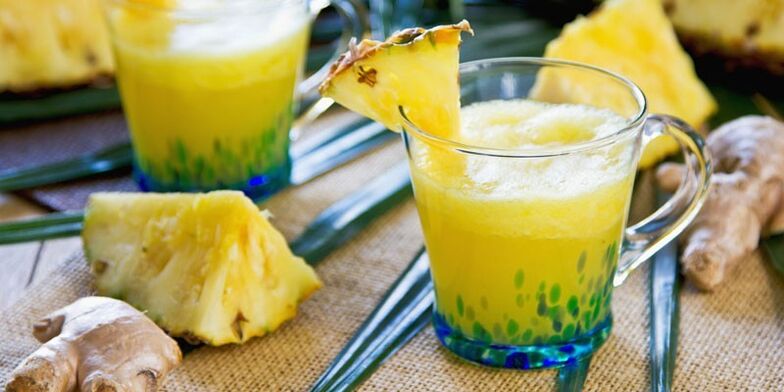 اسموتی آناناس برای کاهش وزن